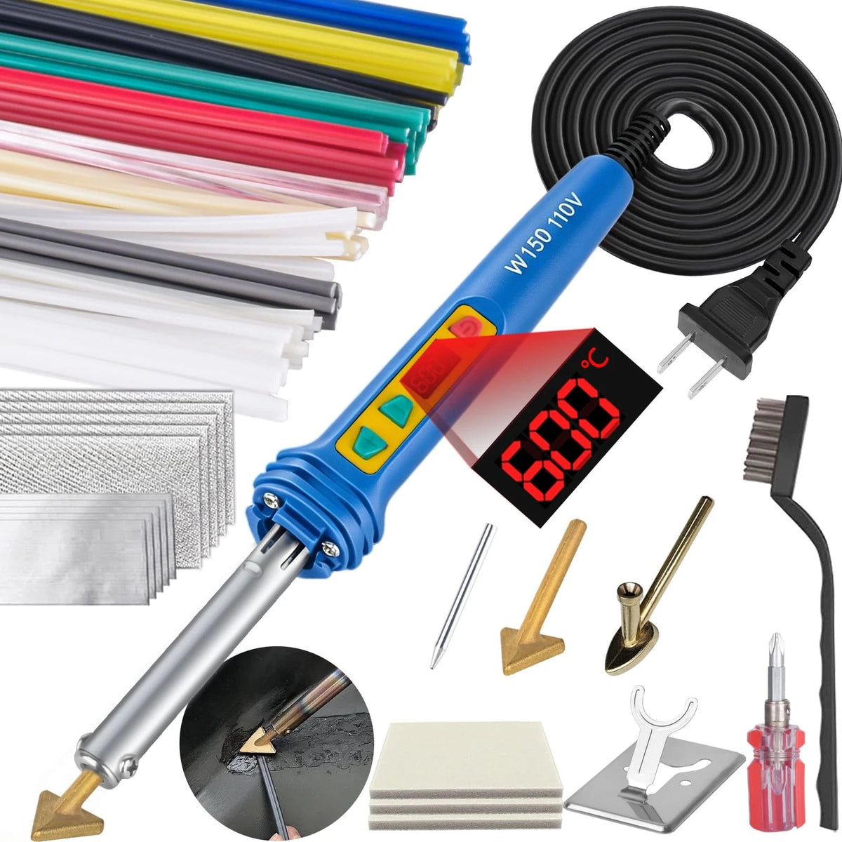 150W LED Digital Adjustable Temperature Plastic Welder for GNI