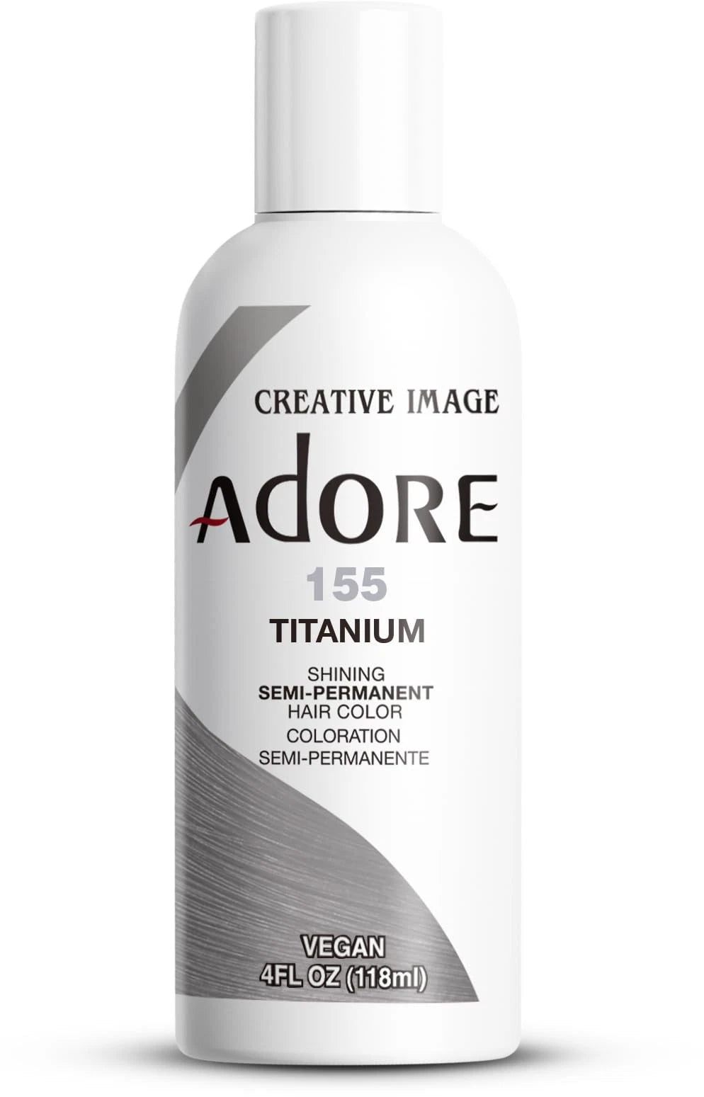 Adore Semi Permanent Hair Color 155 Titanium (Pack of 1)