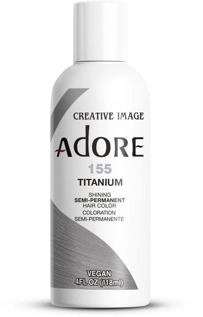 Adore Semi Permanent Hair Color 155 Titanium (Pack of 1)
