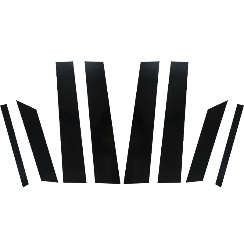 8pcs Gloss Black Pillar Post Stickers for Ford Territory (2019–2021)