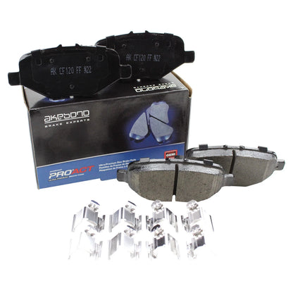 Akebono ProACT Rear Ceramic Disc Brake Pads for Chrysler Dodge Ford Lincoln VW