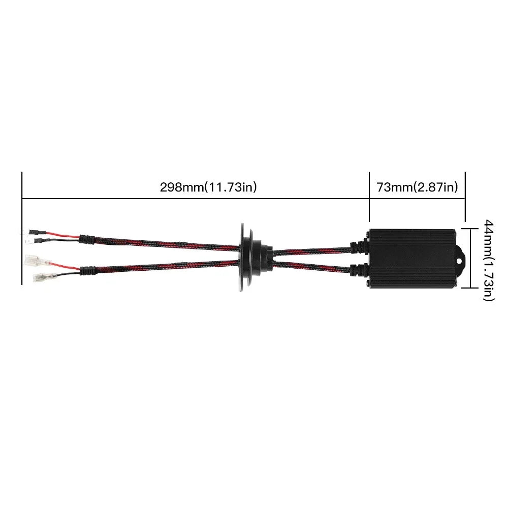 2X LED H1 H3 Headlight Canbus Error Free Resistor Decoder for