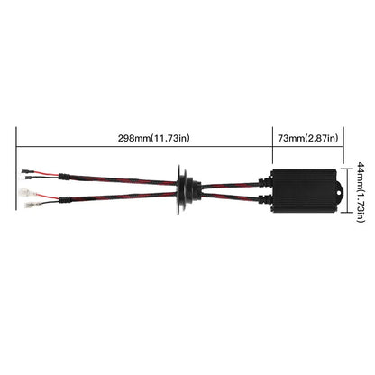2X LED H1 H3 Headlight Canbus Error Free Resistor Decoder for
