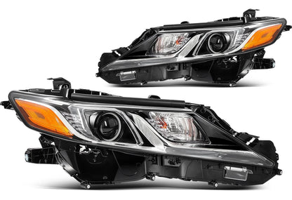 Set of 2 LED Headlights w/Bulb for Toyota Camry LE SE L TRD (2018–2024)