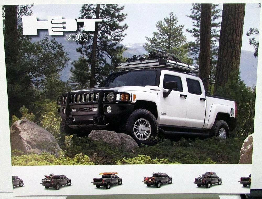Set of 3 Dealer Data Cards for Hummer H3T H2 (2009)