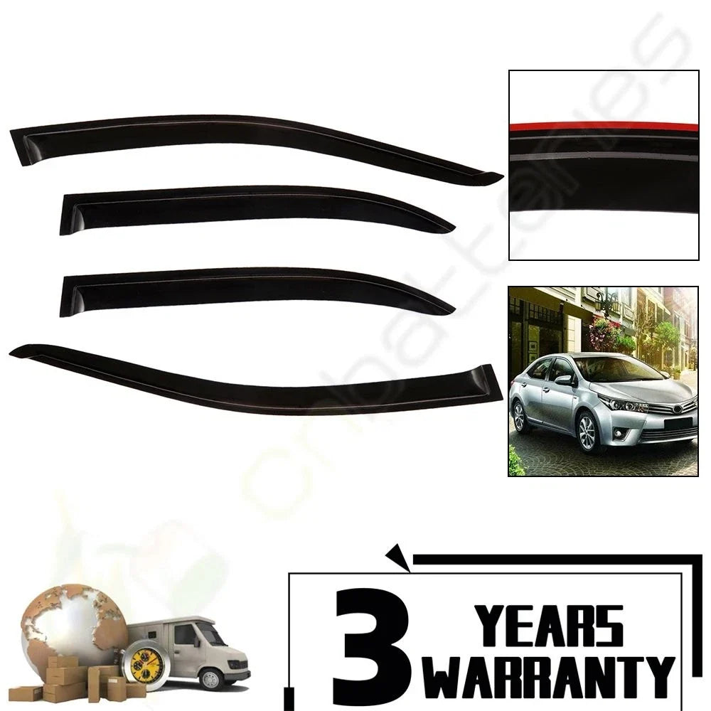 Window Vent Deflectors for Toyota Corolla Sedan (2003–2008)