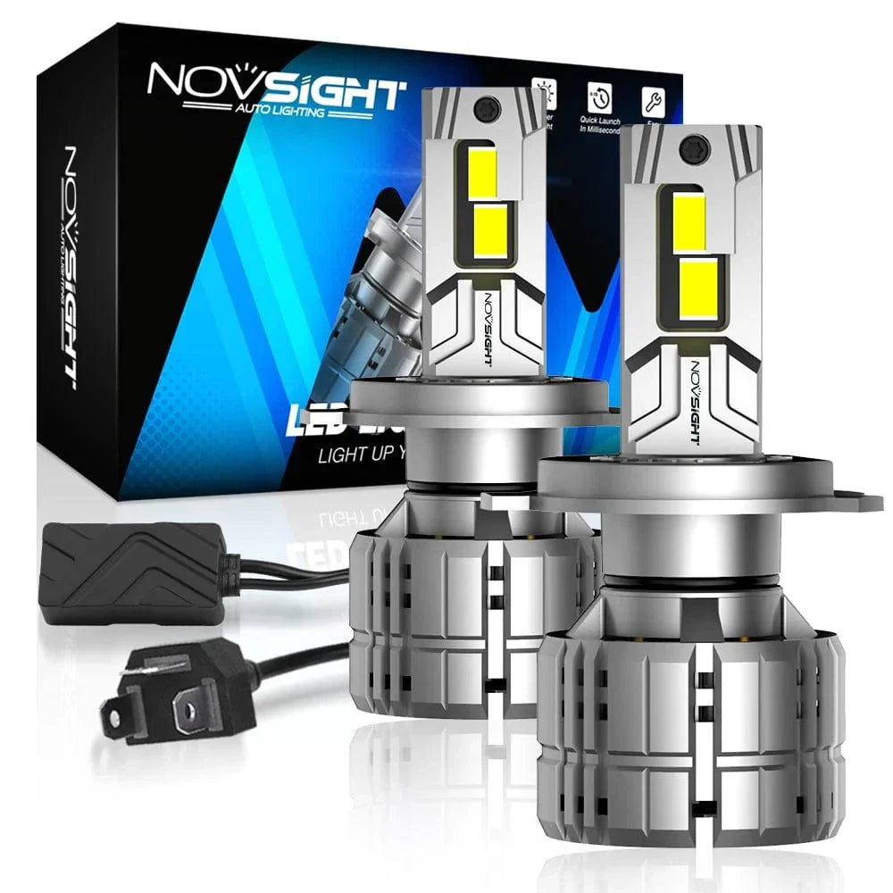 2X H4 LED Headlight Bulbs 200W 60000LM 6500K for