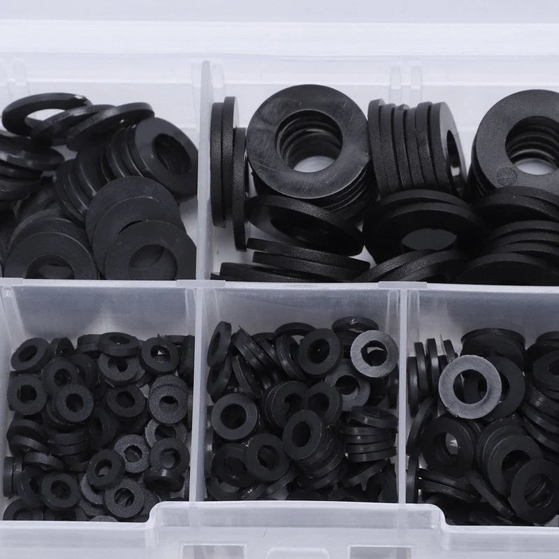 Set of 500 Nylon Gasket Washers for M2-M10 (Repair Kit)