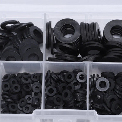 Set of 500 Nylon Gasket Washers for M2-M10 (Repair Kit)