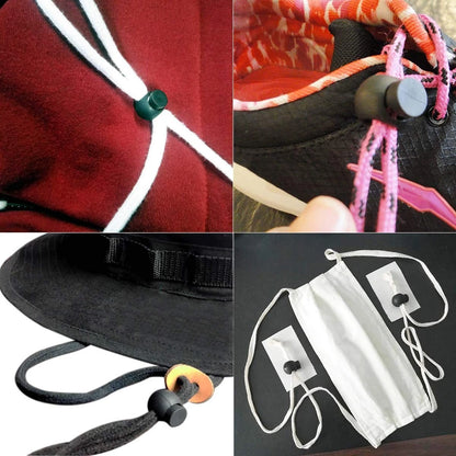 25 PCS Adjustable Ball Cord Lock Round Toggle Stopper