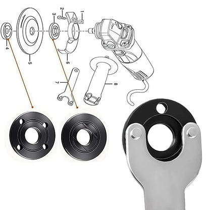9Pcs Angle Grinder Nut & Wrench Kit 5/8-11 Thread 5.6 Inches