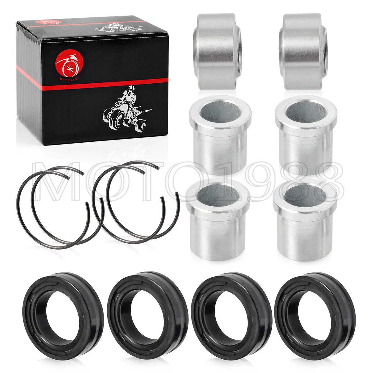 2X Front A-Arm Bushings Set for Honda Sportrax 300 TRX300EX (1993–2008)