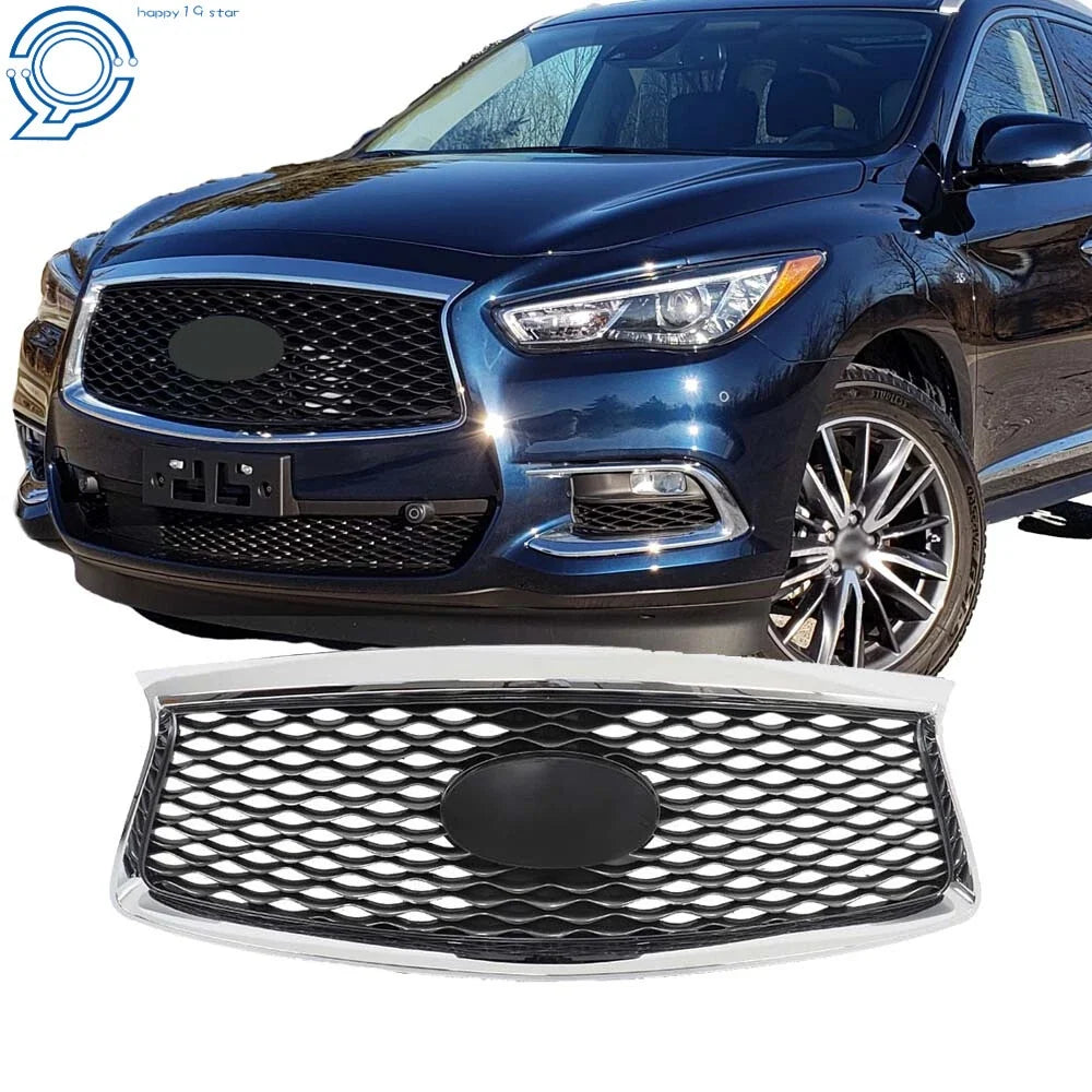 Front Bumper Upper Grille for Infiniti QX60 (2016–2020) with Camera Option