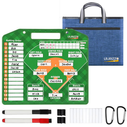 Magnetic Baseball Lineup Board for Baseballs (11 inches x 12.5 inches)