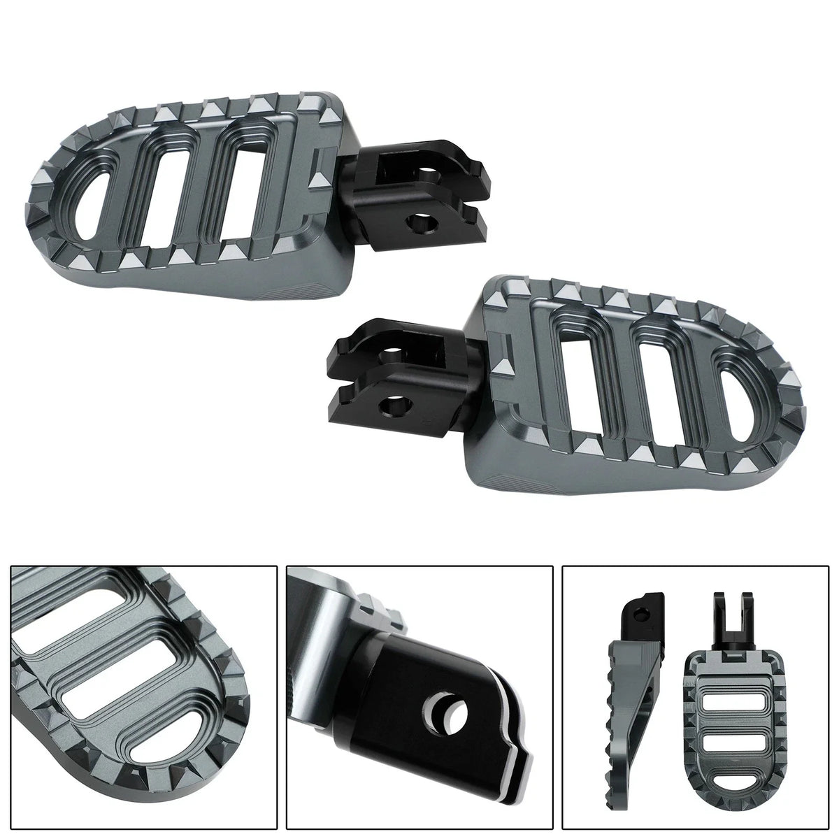 Front Footrests Foot Pegs for Harley Sportster S, Low Rider, Fat Bob, Softail Slim