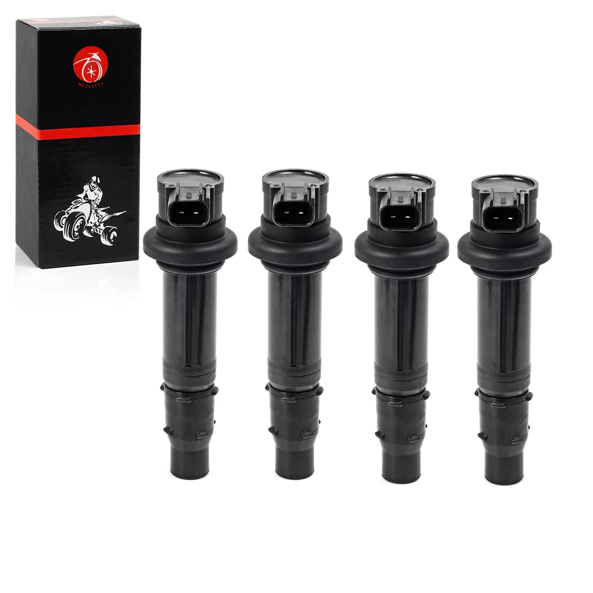 Ignition Coil Set of 4 for Yamaha YZF R6 (2006–2007) R1 (2002–2006) FZ1
