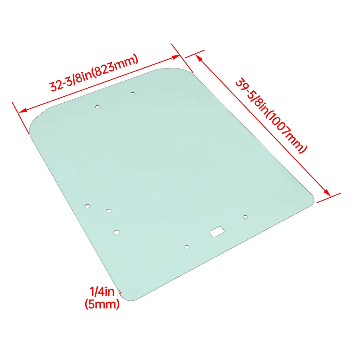 Replacement Door Glass Windshield for Kubota SSV65 SSV75 (2015–2023) #V1311-34522