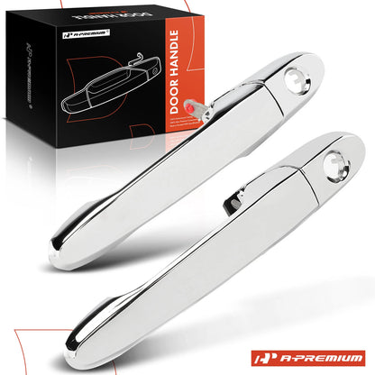 2X Front Metal Exterior Door Handle for Chevrolet Cobalt (2005–2010) 25865676, 25869322, 15773795