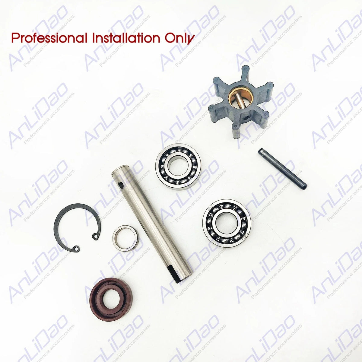 Sea Water Pump Shaft Flexible Impeller Kit for Volvo Penta (21951414, 875756)