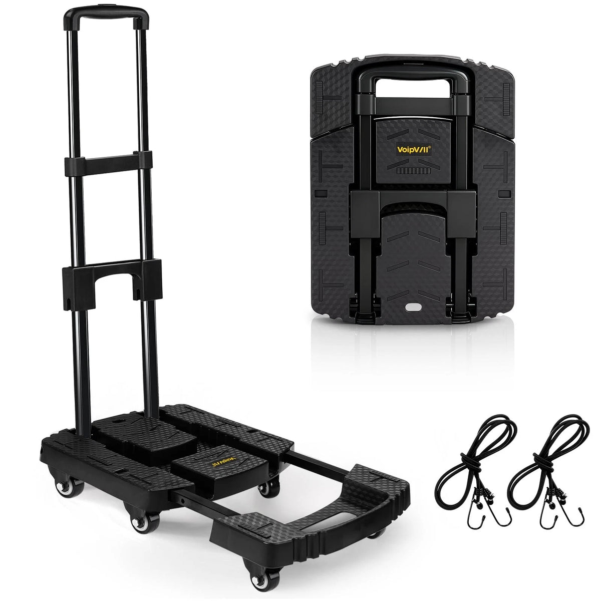 Folding Hand Truck for Voipvvii (500lbs Capacity, Portable, Heavy Duty)