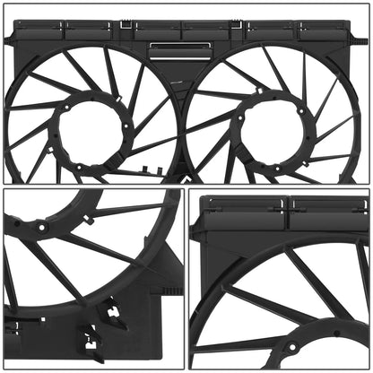 Radiator Fan Shroud for Audi Q5 SQ5 2.0T 3.0L (2018–2024) Black ABS Plastic
