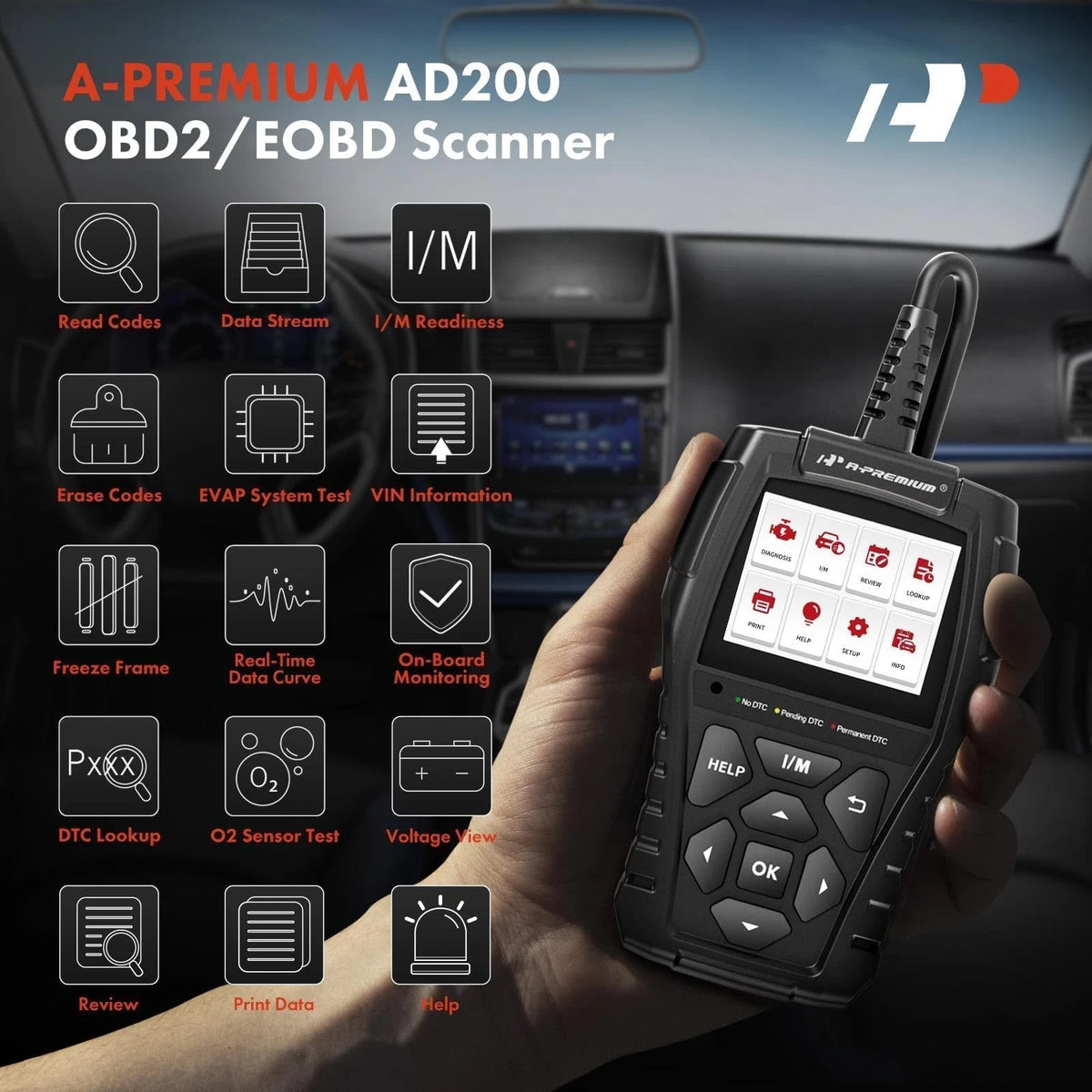 OBD2 Scanner for Automotive Diagnostics (2010–2023)