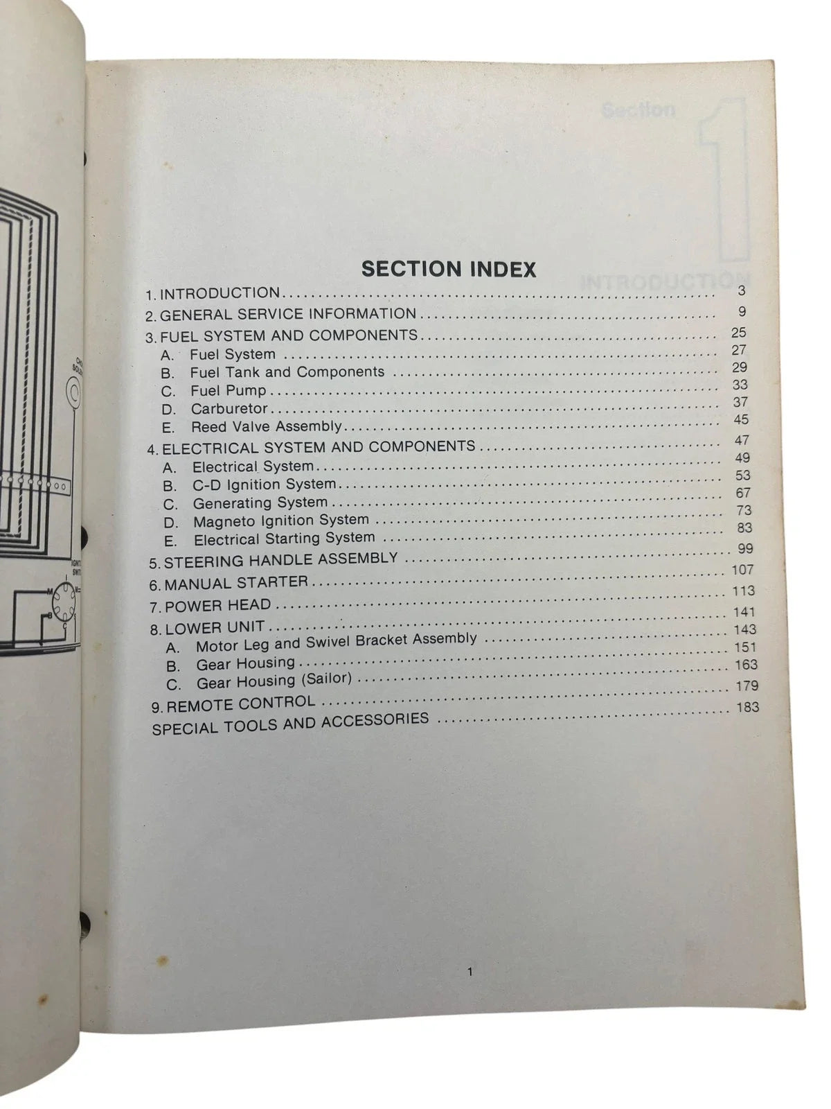 Service Manual for Force Outboards OB 3869 (9.9, 15 HP, 250 Sailor)