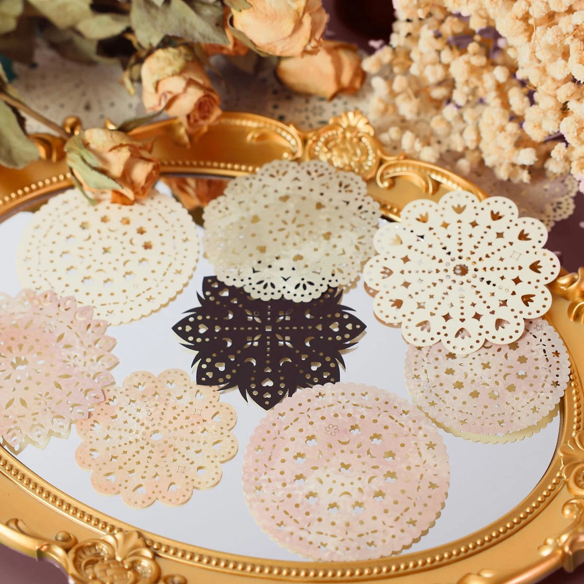 30 PCS Lace Paper for Scrapbooking DIY Crafts Wedding