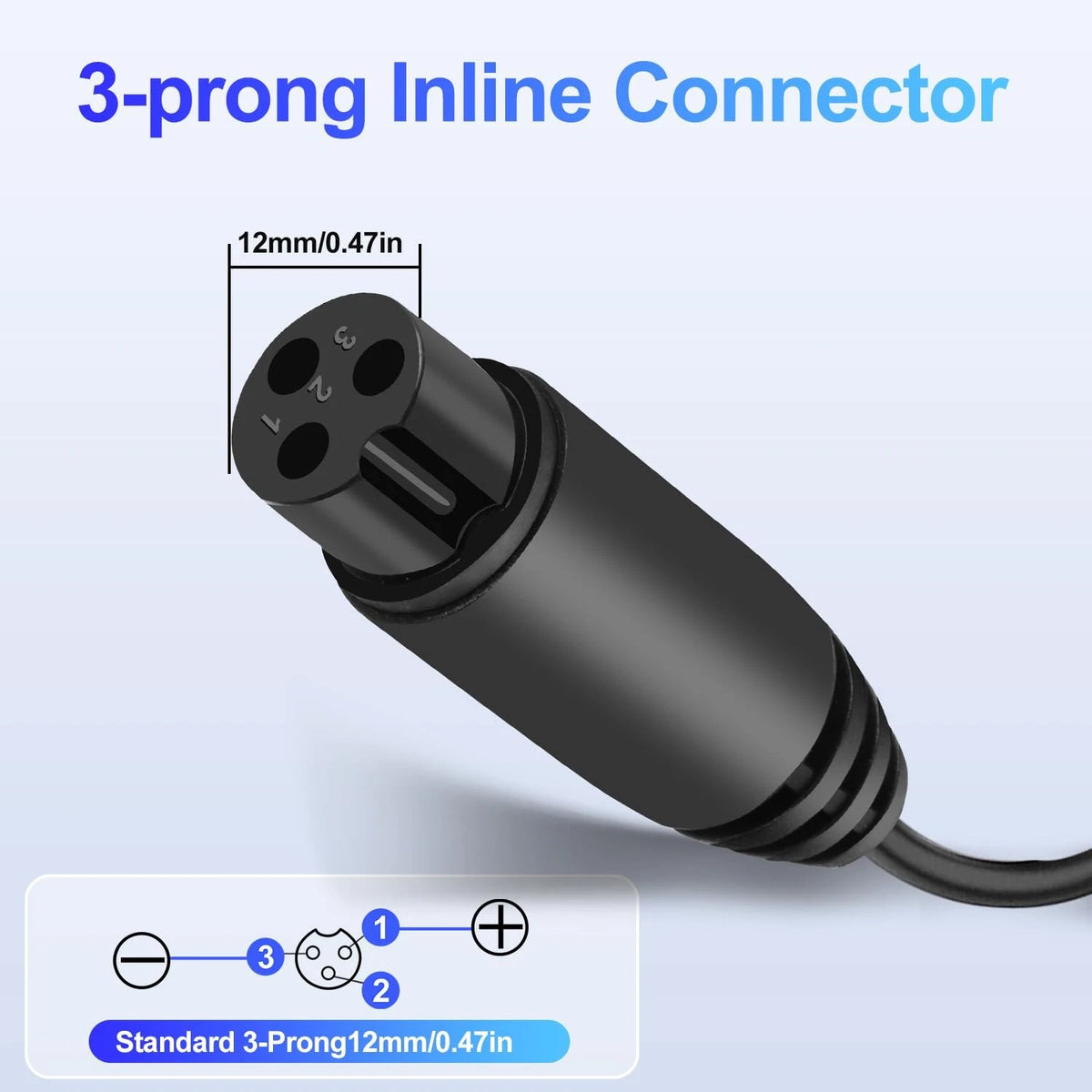 6.6FT Charger Cable for Razor MX350 MX400 E300 E200 (24V)