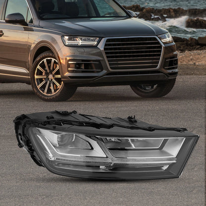 Right Headlight for Audi Q7 (2017–2019) 4M0941034B w/ LED Daytime Running Light