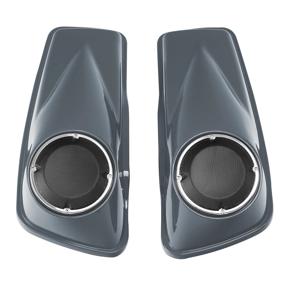 6.5" Speaker Hard Saddlebags Lids for Harley Street Glide (2014–2024) Gunship Gray