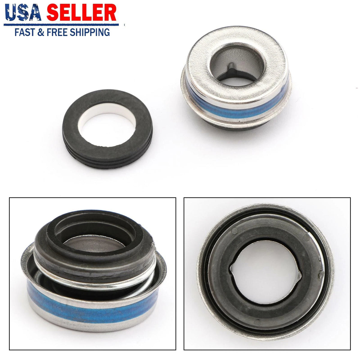 Water Pump Seal Mechanical Kit for Kawasaki EX500 Ninja 500 500R (1987–2004) M575-A004