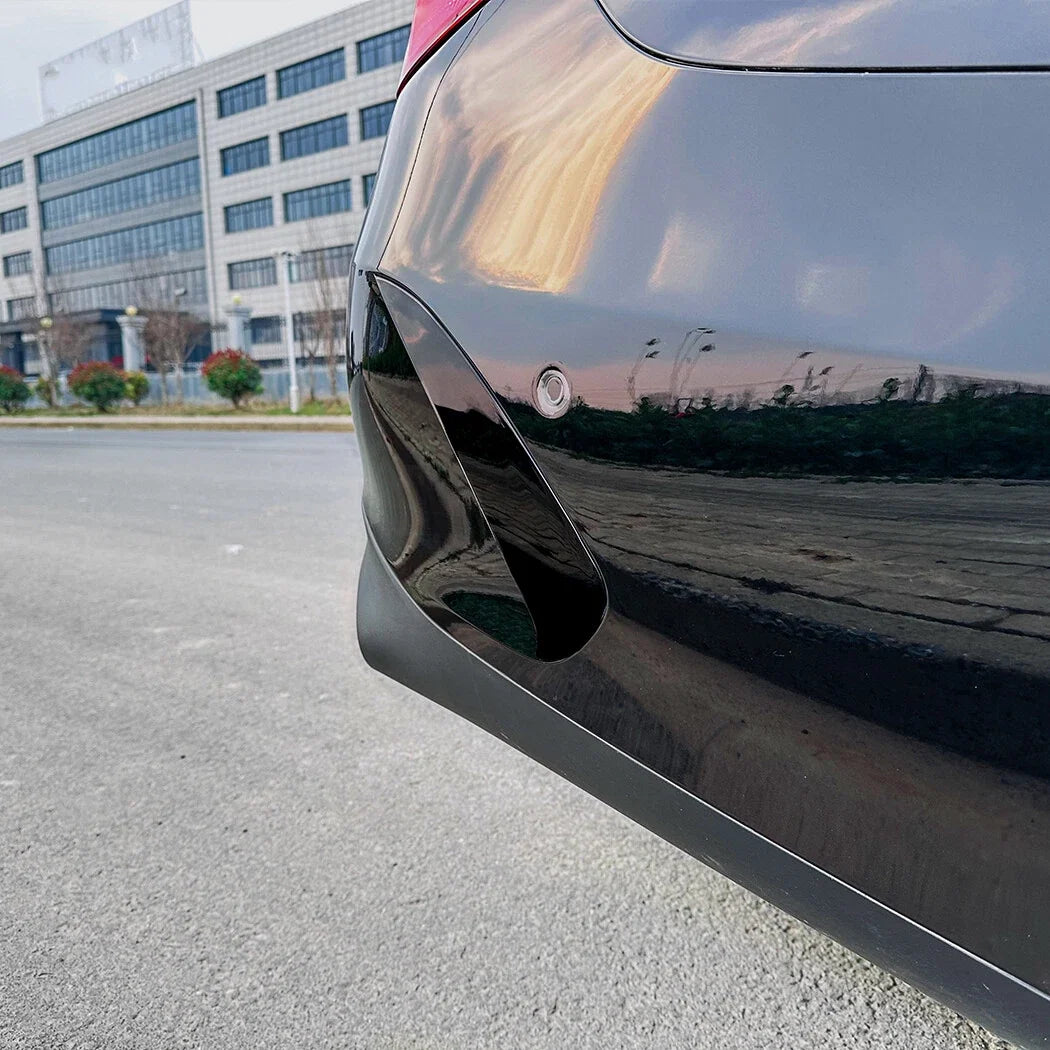 Rear Side Spoiler Canard Cover Trim for Benz E-Class W214 (2024) Gloss Black
