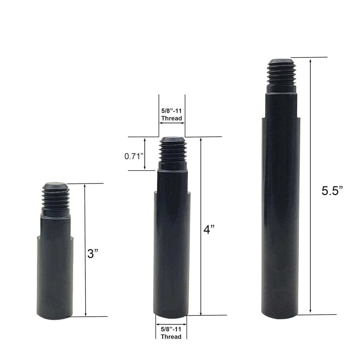 5/8"-11 Thread Angle Grinder Extension Shaft for