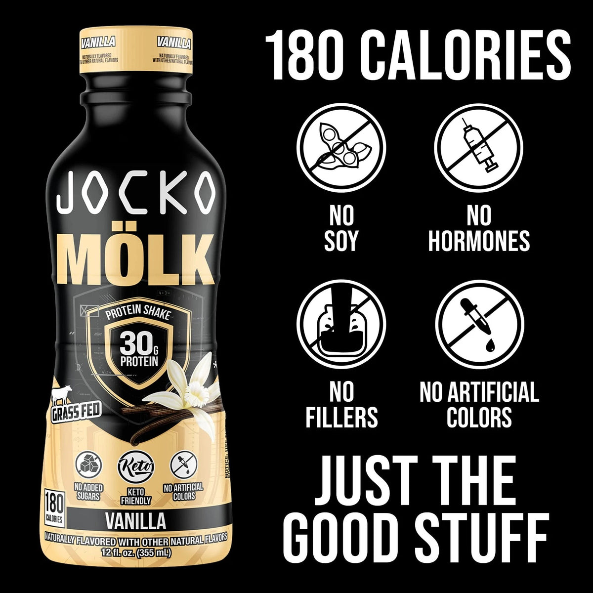 Protein Shake Bundle for Jocko Fuel (24 Count) - Vanilla & Chocolate