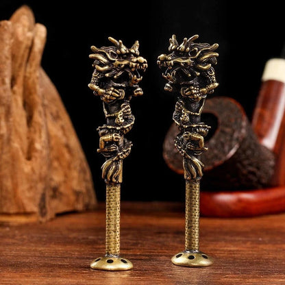 Smoking Pipe Tamper Tool for Carving Dragon Design (USA)