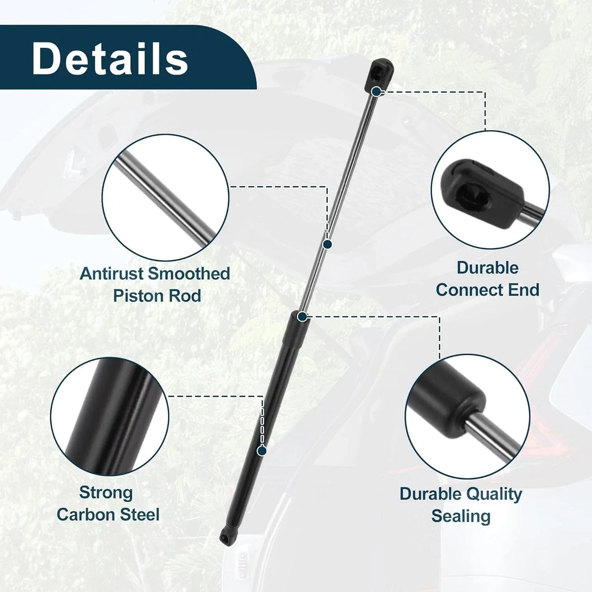 2X Tailgate Lift Supports for Land Rover Freelander II (2006–2014) OE 6H52406A10AF