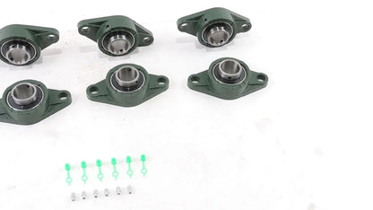 Pack of 6 UCFL206-20 Pillow Block Flange Bearing 1-1/4" Bore 2 Bolt