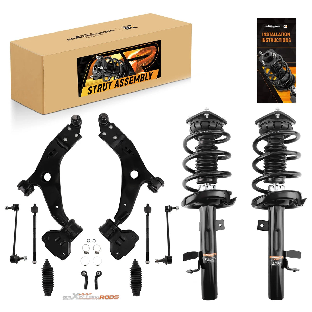 Suspension Kit Front Strut Upper & Lower Control Arms for Ford Escape (2013) - 1D8QOR, CV6Z18124S, G57517