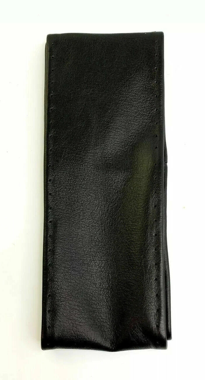 Genuine Leather Steering Wheel Cover 14.5 in for Ford and Other Makes