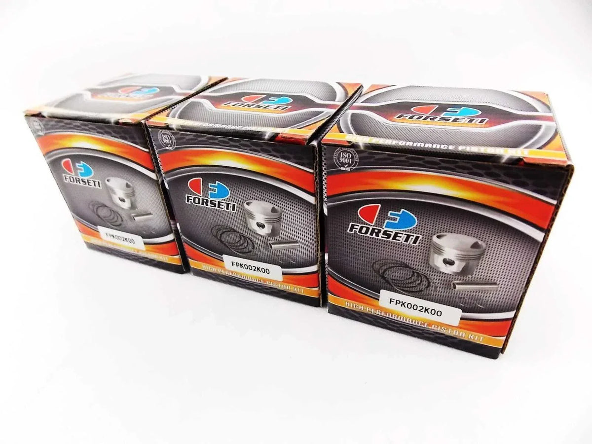 1. 1.00mm O/S Piston Kit with 46mm Rings & Pins for Kawasaki KH250 A5 (1976)
