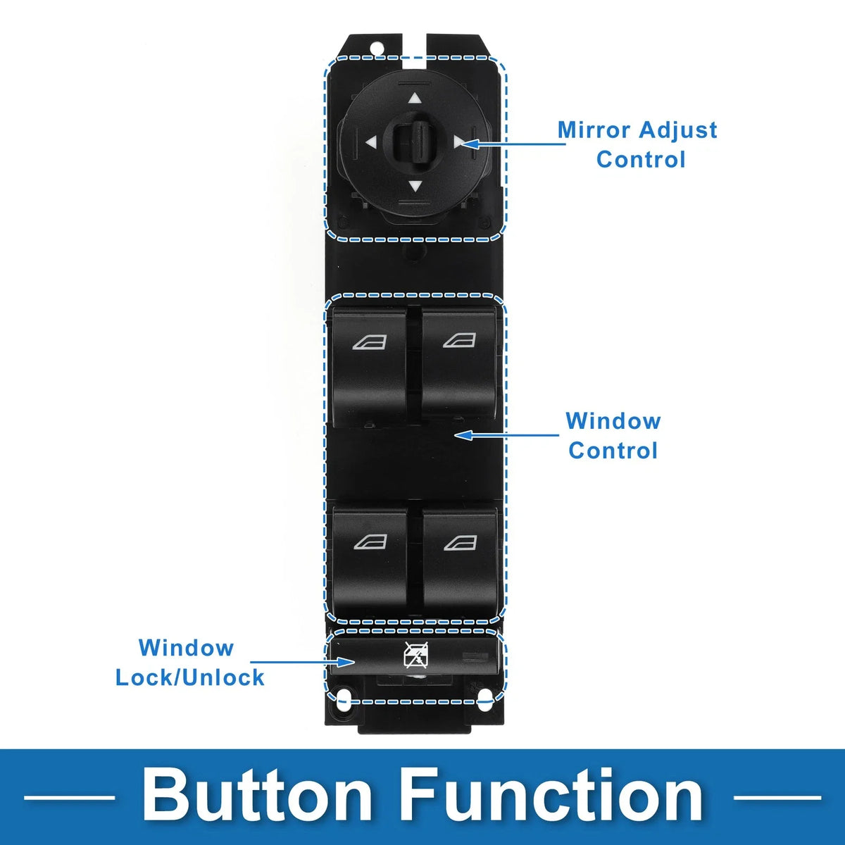 Front Power Window Switch for Ford Escape, Focus, Transit Connect (No.BM5Z14529H)
