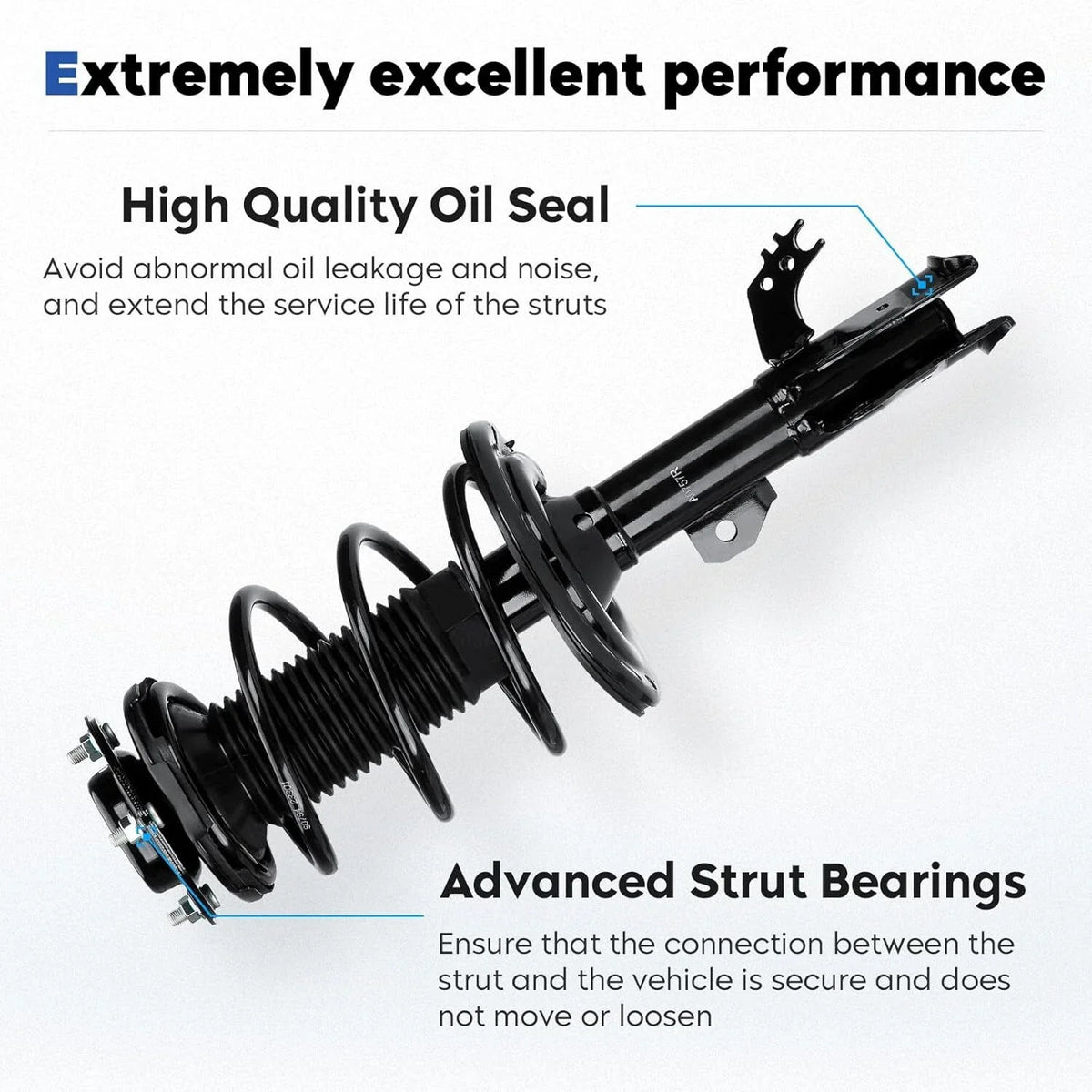 Pair Front Struts with Coil Spring Assembly for Toyota Camry (2012–2017)