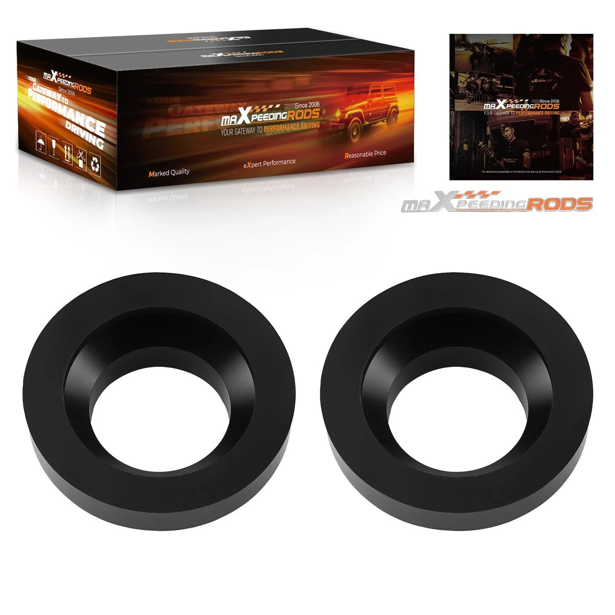 19mm Front Lift Coil Spacer Kit for Jeep Cherokee Wrangler (1984–2006)