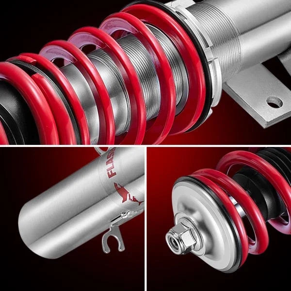 Set of 4 Coilover Shock Absorbers for Volkswagen Polo (2009–2017)