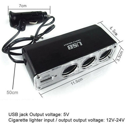 Charger Adapter Triple Splitter for Digital Camera (5V/500mAh)