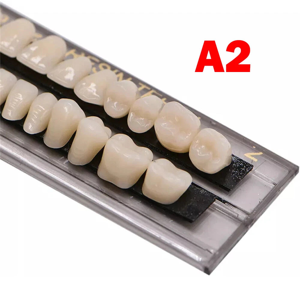 5 Set Dental Acrylic Resin Denture A2 A3 Shade Full Set Upper Lower