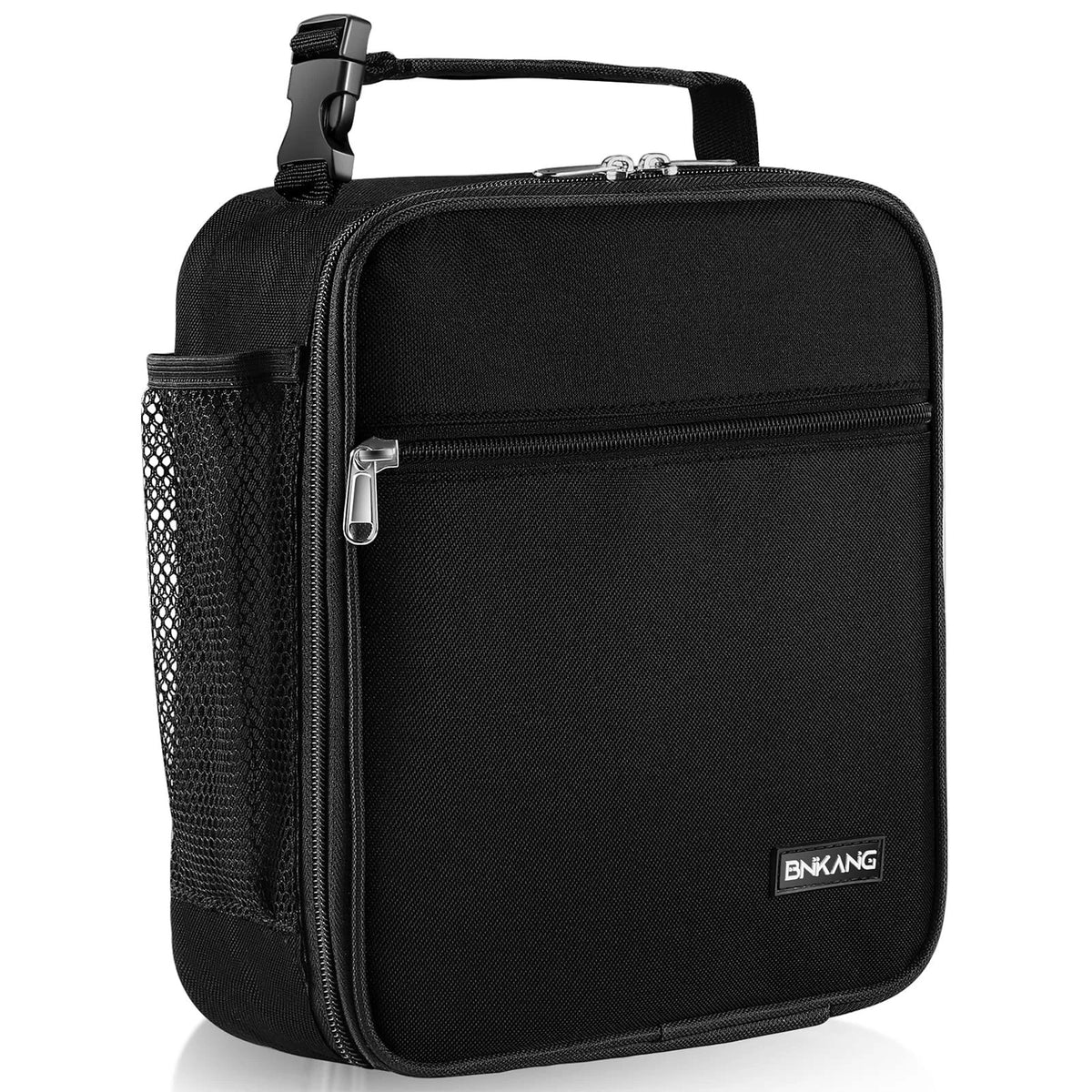Insulated Lunch Box Bag for Adults - Durable Reusable Black