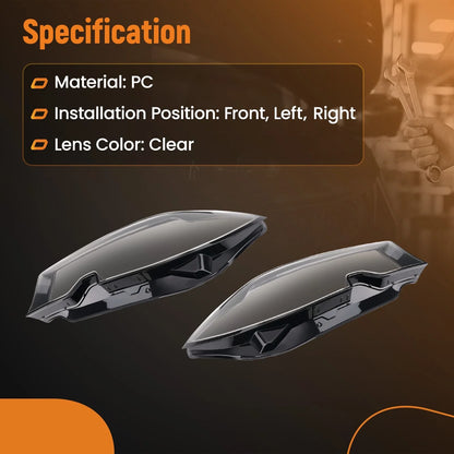 Headlight Lens Cover Shell for BMW 3 G20 (2019–2021) 63118496149 Pair