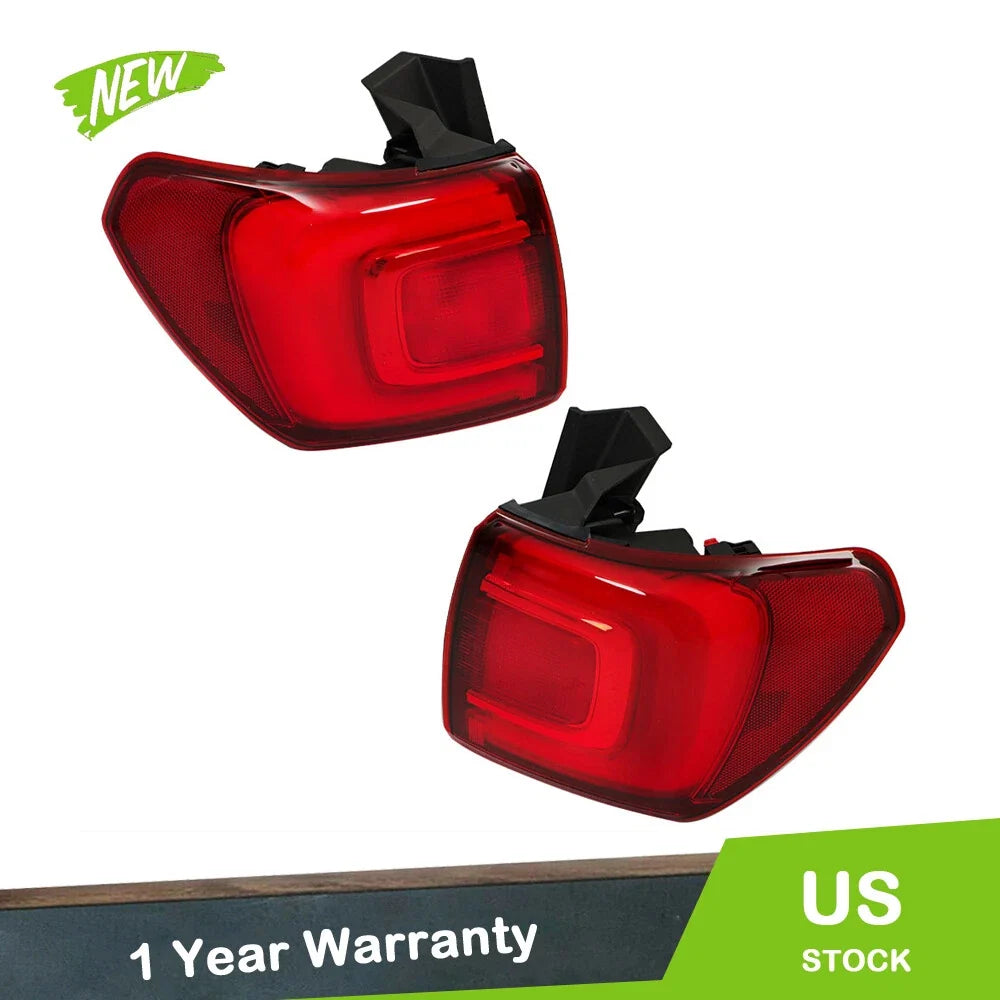Set of 2 Tail Light Assembly for Acadia (2017–2019) Incandescent Chrome
